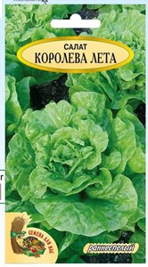 Семена. Салат "Королева Лета" РС1, 0,5 грамм. Среднеспелый, кочанный, устойчив к цветушности